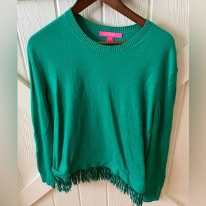 Lilly Pulitzer fringe sweater
